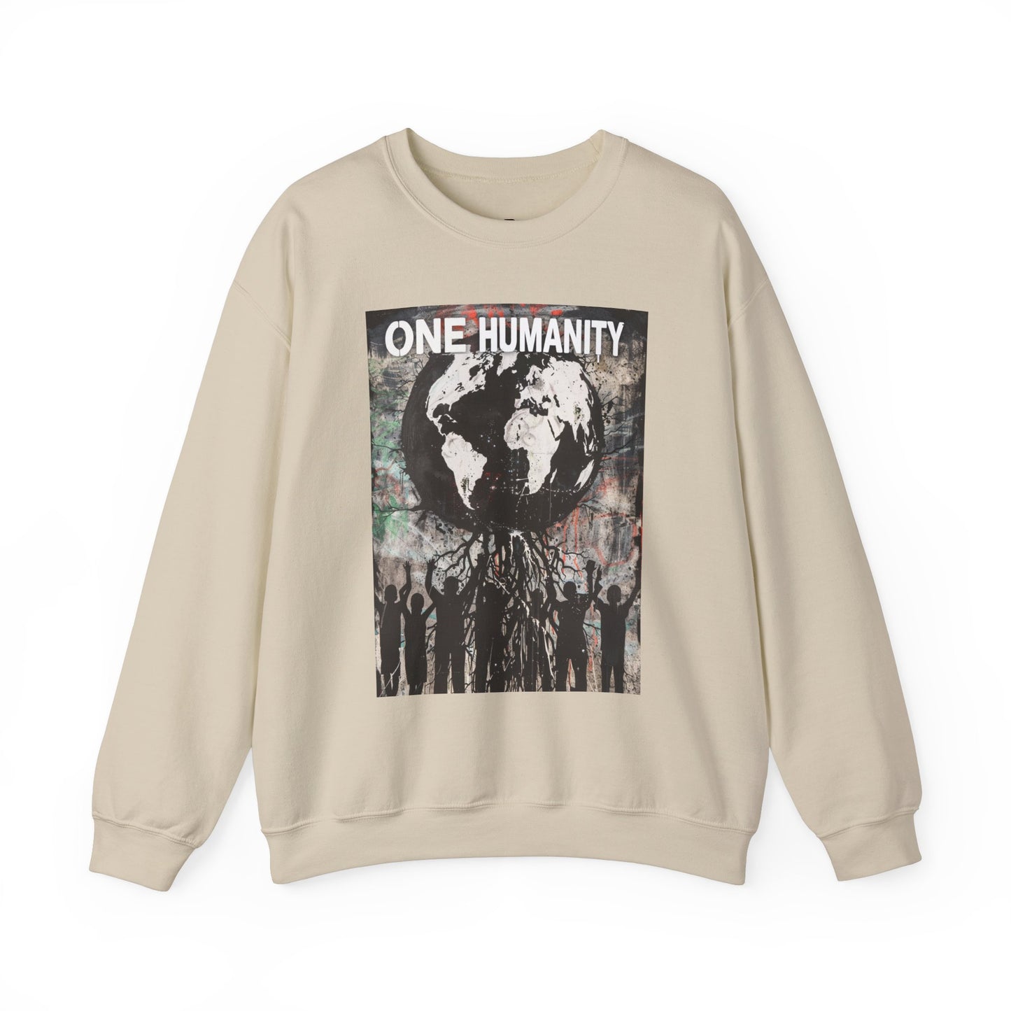 One Humanity Unisex Crewneck Sweatshirt - Comfortable & Stylish - Riff Raff Wear
