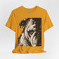 Bulldog Portrait T-Shirt Vintage Sepia Dog Graphic Tee
