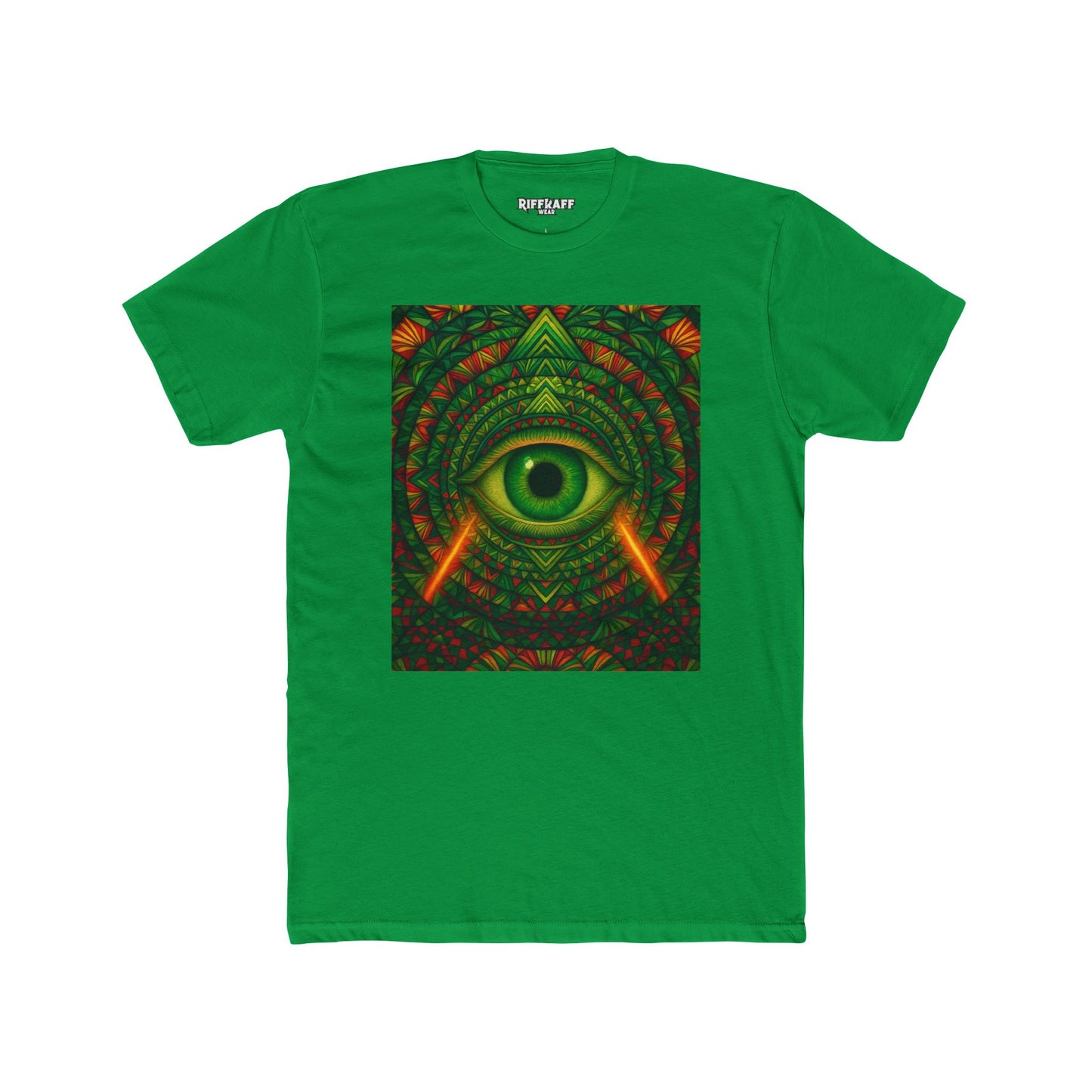Psychedelic Eye Unisex Cotton Crew Tee - Riff Raff Wear