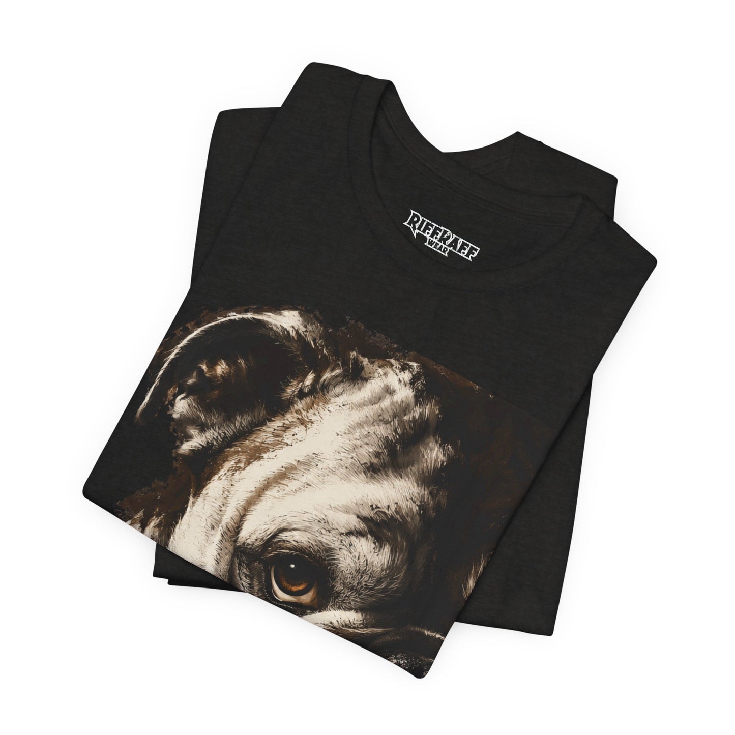 Bulldog Portrait T-Shirt Vintage Sepia Dog Graphic Tee