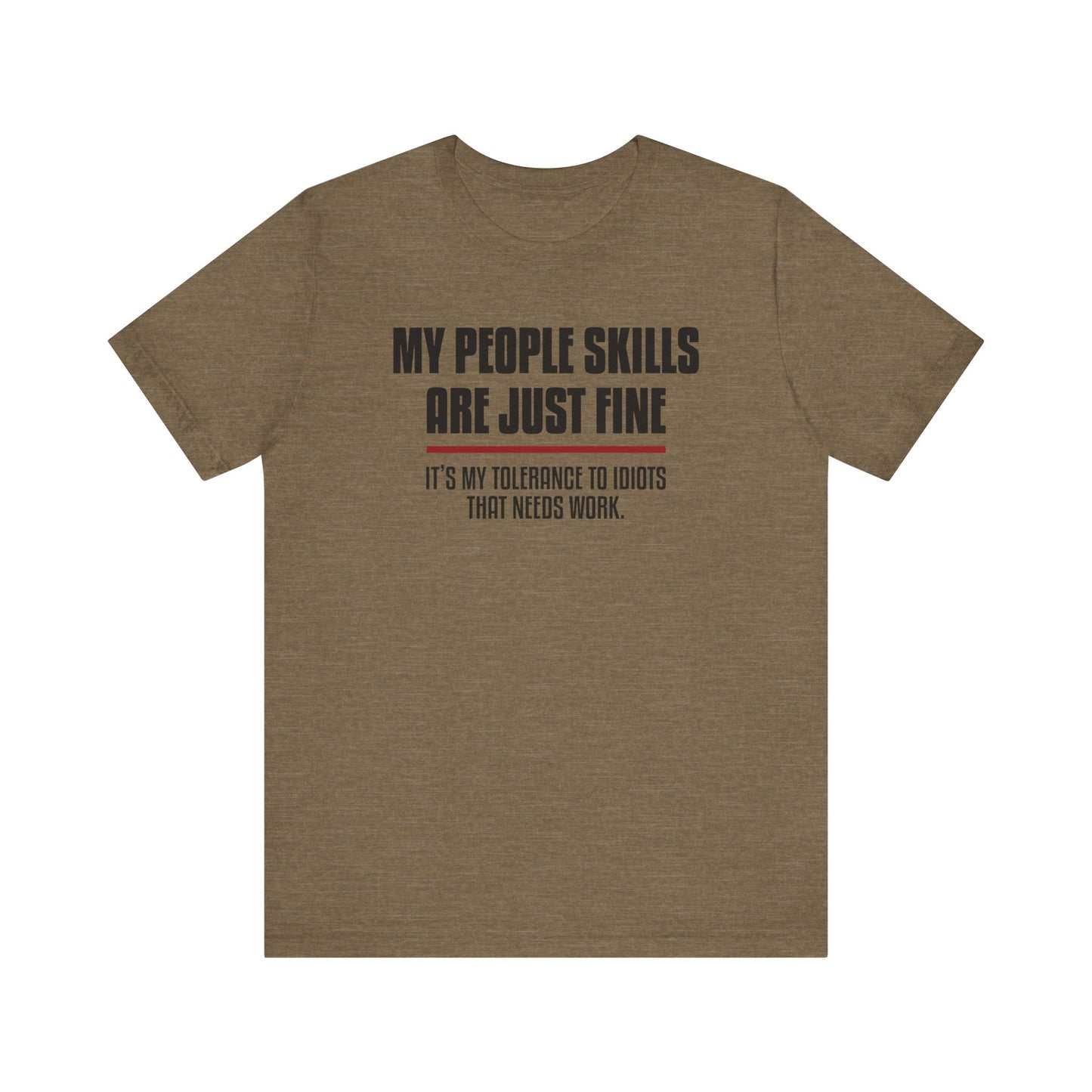 Dad Funny People Skills Unisex Jersey Short Sleeve Tee