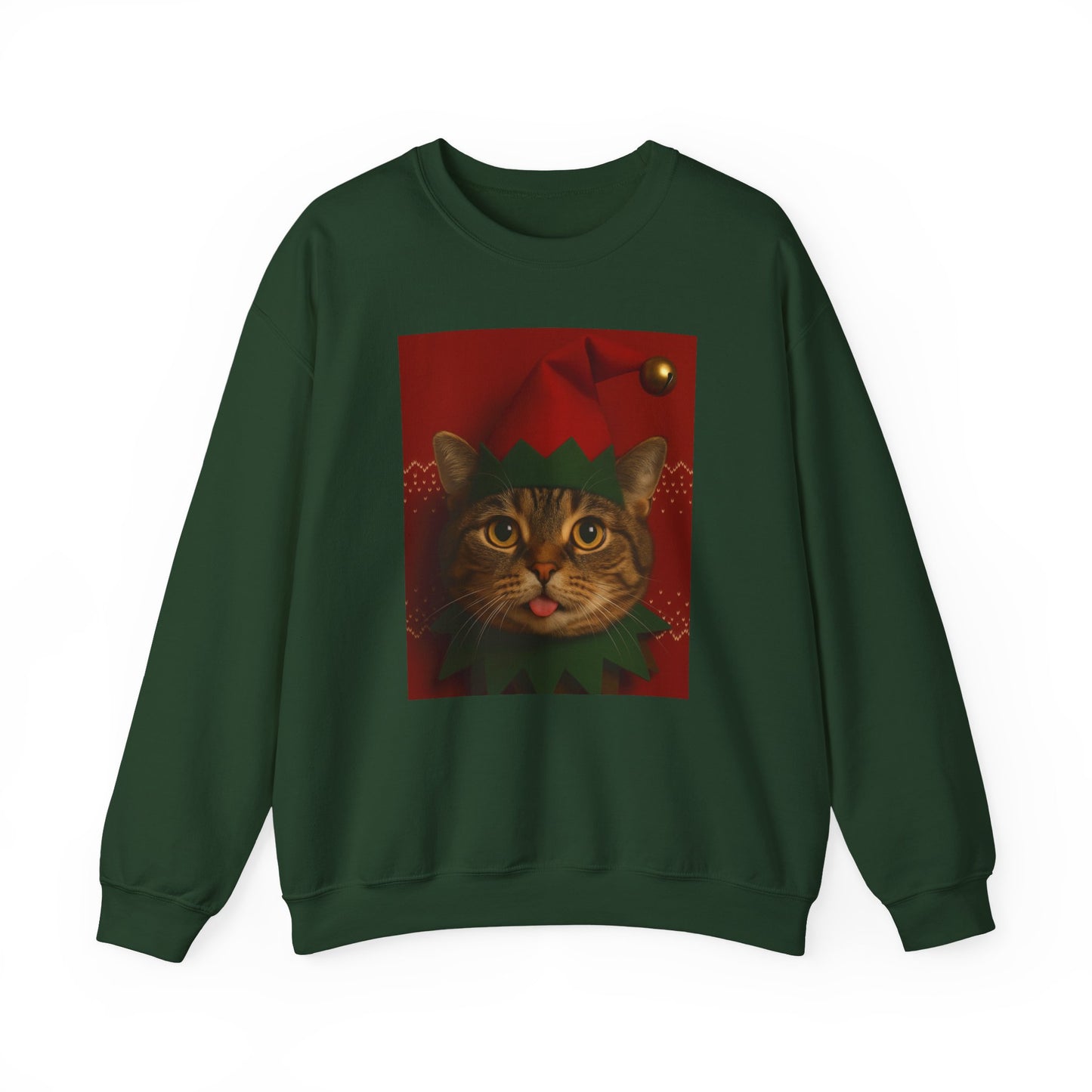Cute Cat Christmas Sweatshirt, Holiday Sweater, Unisex Crewneck, Gift for Cat Lovers, Festive Apparel, Cozy Winter Wear - Riff Raff Wear