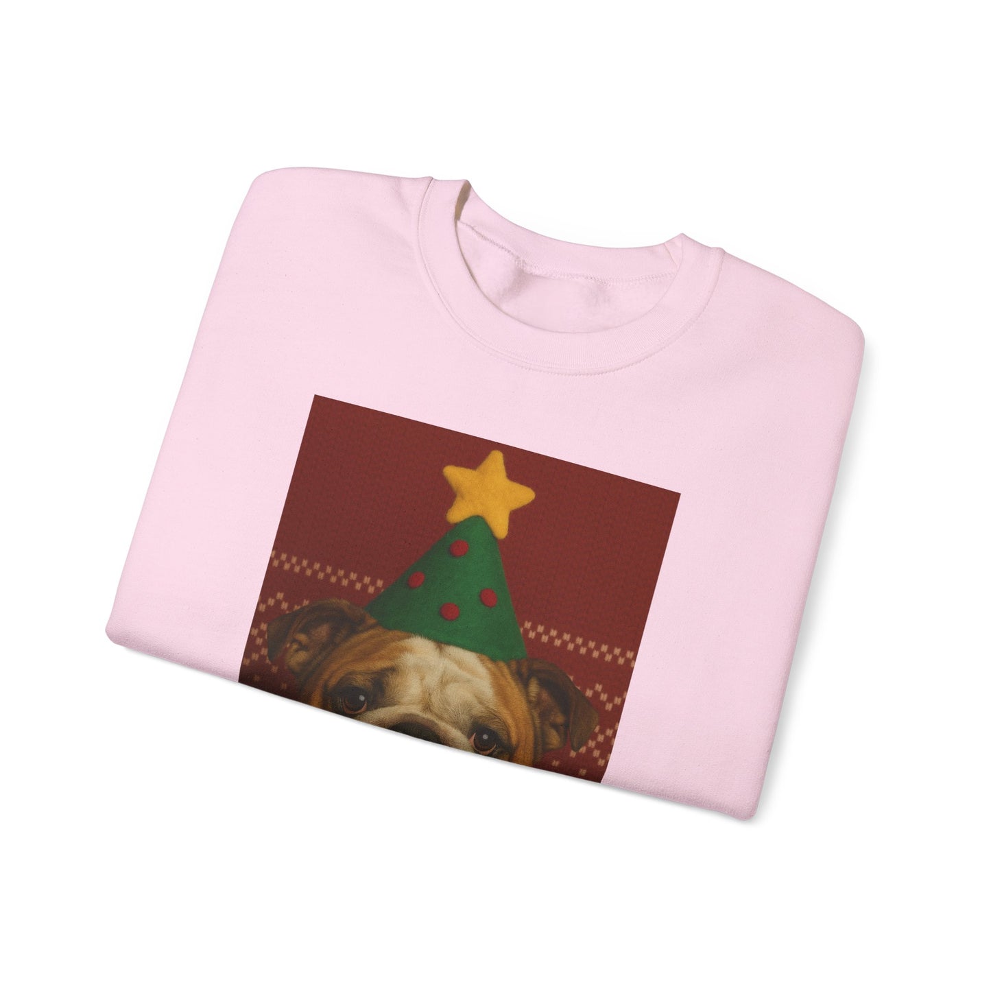 Bulldog Christmas Sweatshirt | Festive Dog Apparel, Holiday Gift, Ugly Sweater Party, Cozy Winter Wear, Pet Lover Gift - Riff Raff Wear