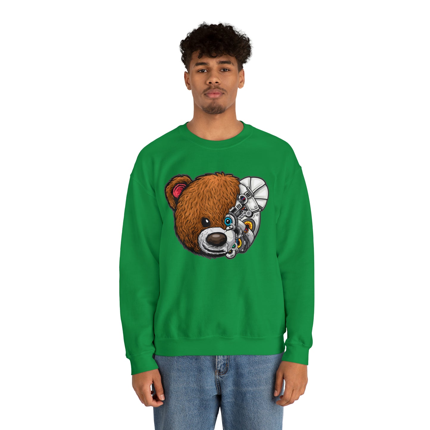 Riff Raff Wear Cyborg Bear Unisex Heavy Blend™ Crewneck Sweatshirt