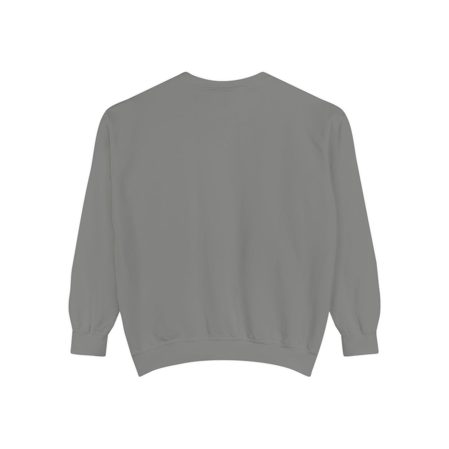 Unisex Garment-Dyed Sweatshirt with Red Flag Design - Casual Cozy Wear - Riff Raff Wear