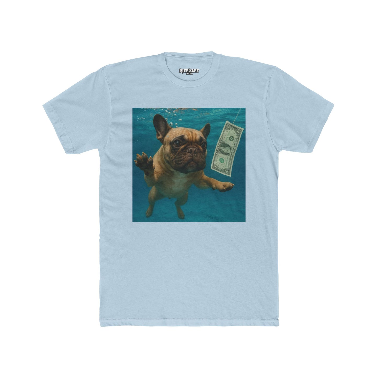 Funny Dog in Water Unisex Cotton Crew Tee - Riff  Raff Wear