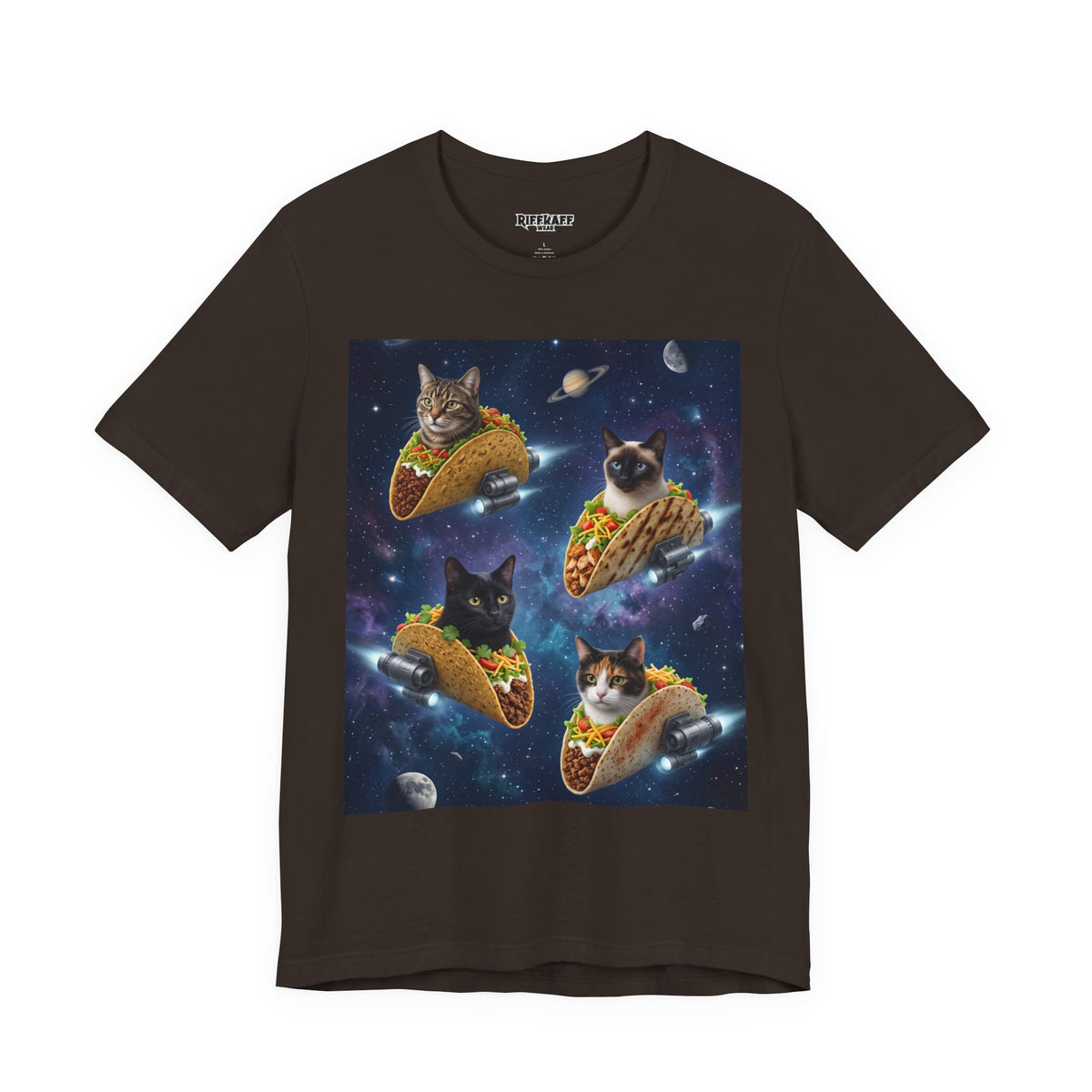 Cat Taco Space Tee  Funny Cosmic Cats in Tacos T-Shirt