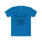 Funny Unisex Cotton Crew Tee - Cartoon Abs Design - Riff Raff Wear