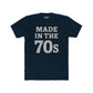 Vintage 70s Unisex Cotton Crew Tee - Retro Made in the 70s T-Shirt - Riff Raff Wear