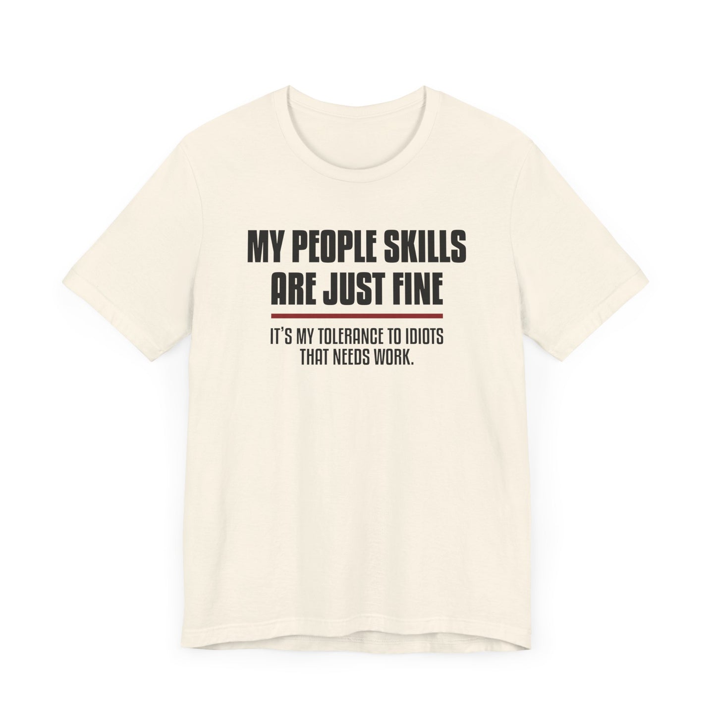 Dad Funny People Skills Unisex Jersey Short Sleeve Tee