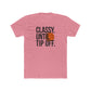 Classy Until Tip Off Unisex Cotton Tee, Basketball Fan Shirt, Sports Apparel, Gift for Him or Her, Casual Wear, Game Day T-Shirt