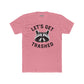 Let's Get Trashed Raccoon Cotton Crew Tee - Fun Unisex T-Shirt for Casual Outings - Riff Raff Wear