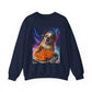 Pizza Party Bulldog Crewneck Sweatshirt - Fun & Cozy Unisex Gift - Riff Raff Wear