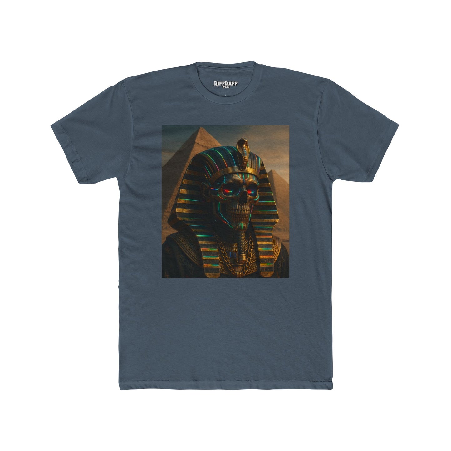 Vintage Pharaoh Graphic Tee, Unisex Cotton Crew Shirt, Egyptian Art  - Riff Raff Wear