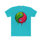Yin Yang Drip Unisex Cotton Crew Tee - Stylish & Fun Graphic Tee for Everyday Wear - Riff Raff Wear