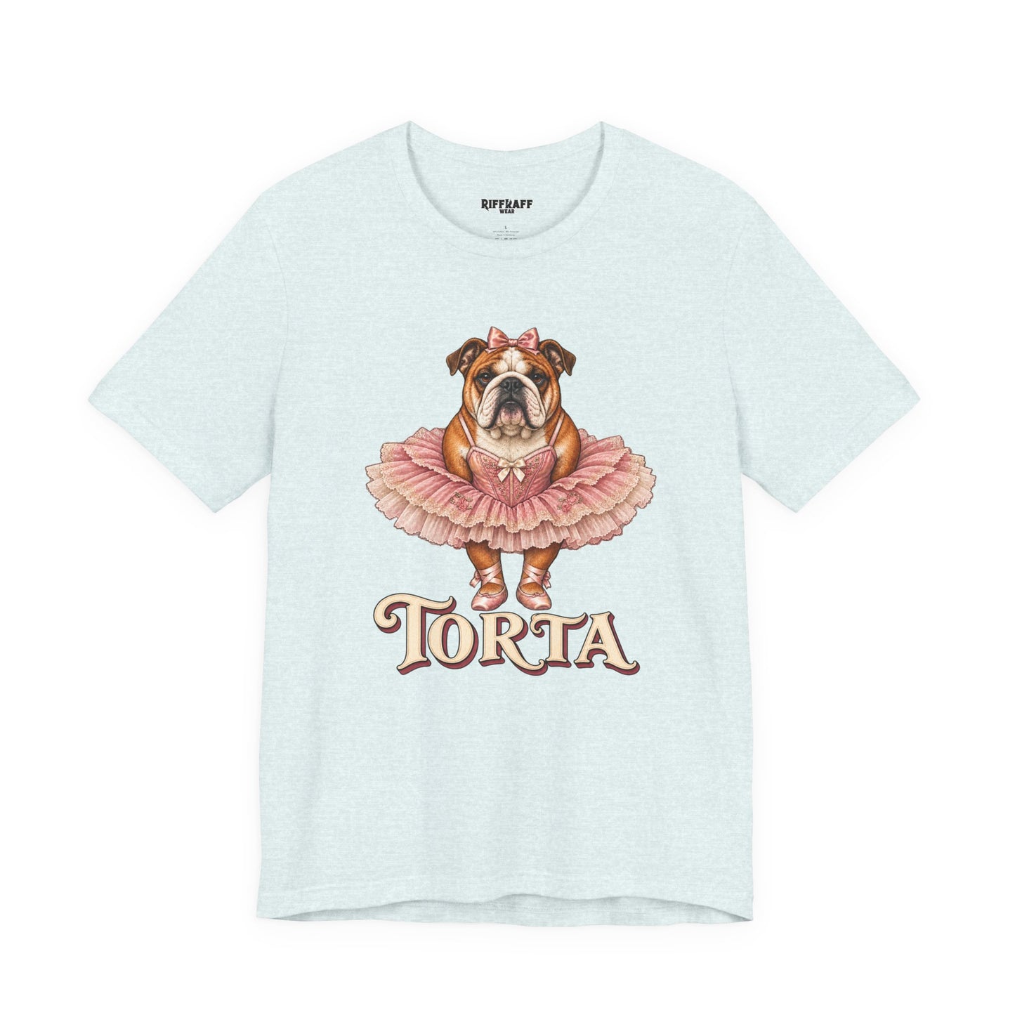 Bulldog Ballerina T-Shirt 'Torta' Cute Dog Graphic Tee