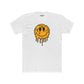 Drippy Smiley Face Tee - Unisex Cotton Crew Tee for Fun, Casual Wear, Trendy Outfit, Unique Gift, Festival Apparel, Streetwear - Riff Raff Wear
