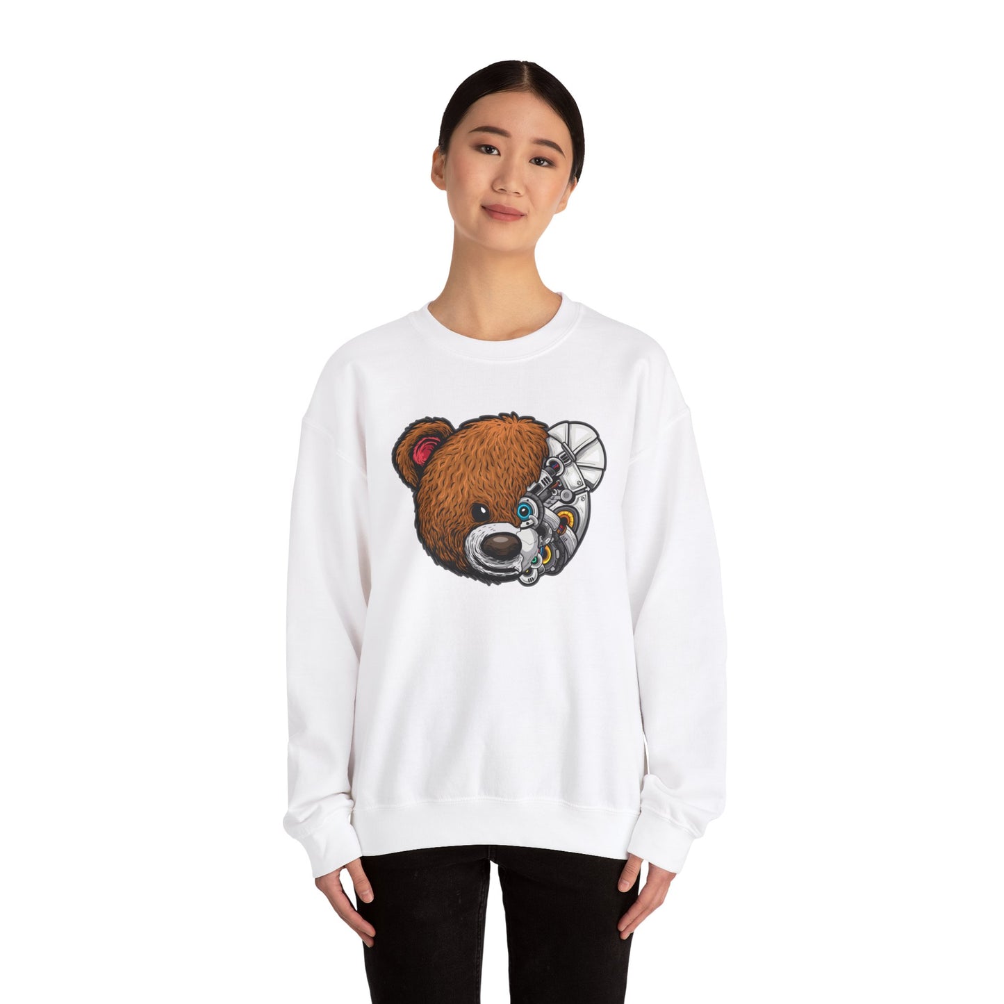 Riff Raff Wear Cyborg Bear Unisex Heavy Blend™ Crewneck Sweatshirt