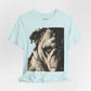 Bulldog Portrait T-Shirt Vintage Sepia Dog Graphic Tee
