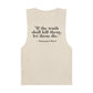 Unisex Quote Tank Top - "If the truth shall kill them, let them die" by Immanuel Kant - Riff Raff Wear