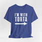 I’m With Torta Arrow Tee - Funny Family/Partner Mexican Food Shirt - Riff Rsff Wear