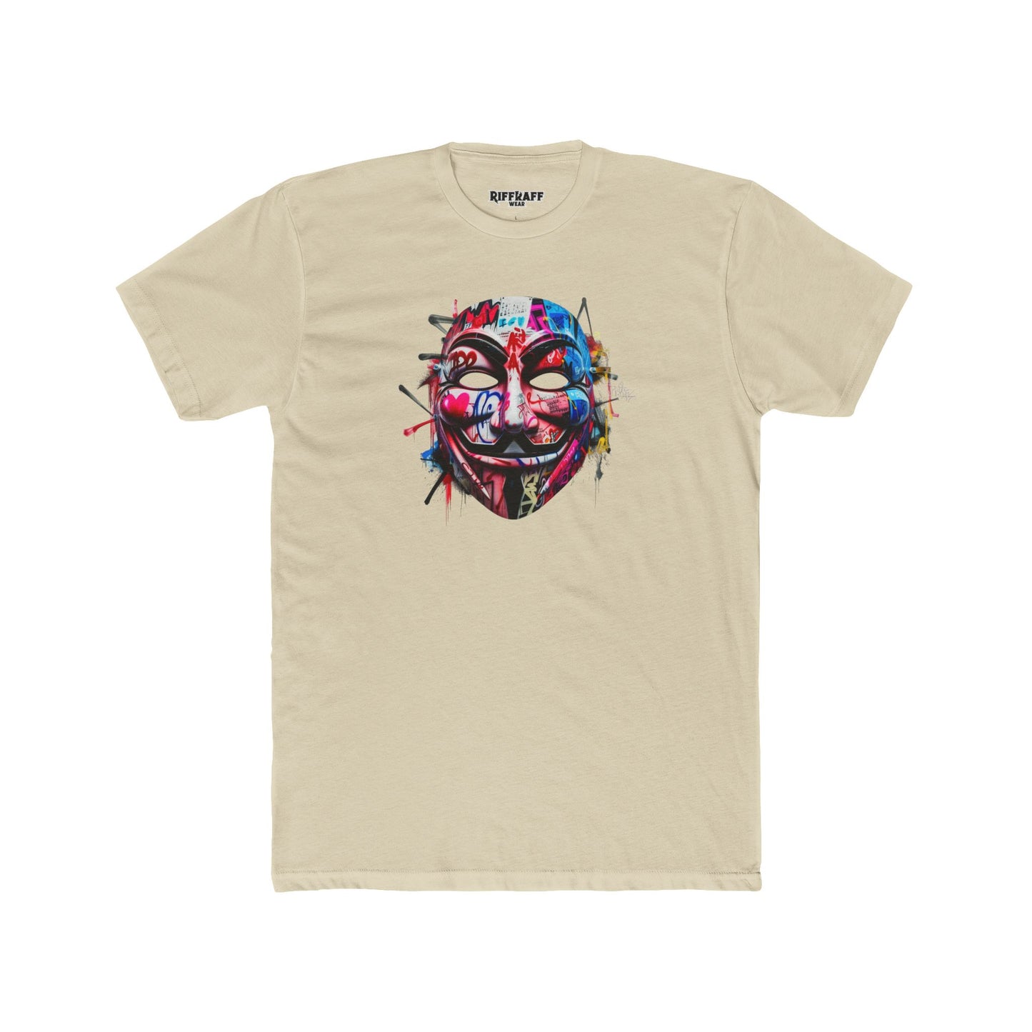 Streetwear T-Shirt - Graffiti Mask - Riff Raff Wear
