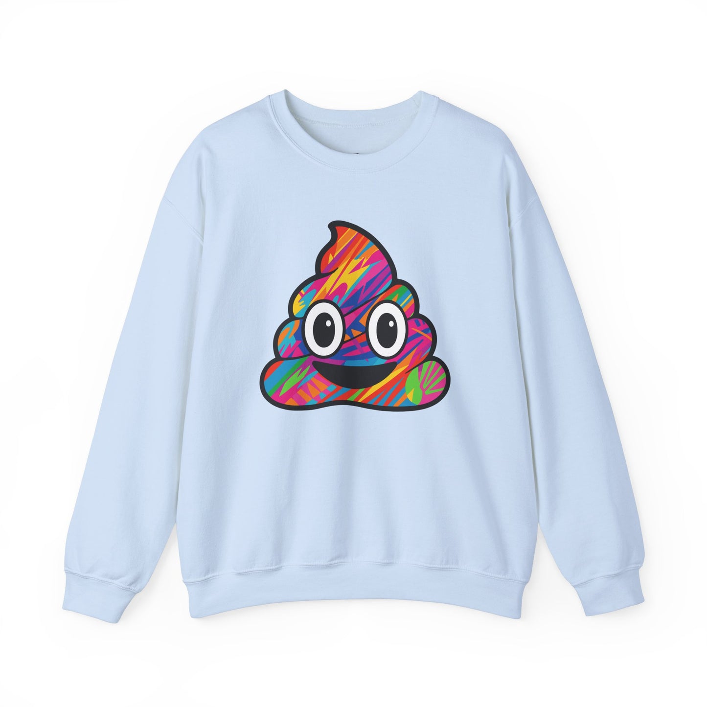 Colorful Emoji Crewneck Sweatshirt - Fun Unisex Design - Riff Raff Wear