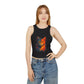 Colorful Cat Graphic Racer Tank Top for Women - Riff Raff Wear