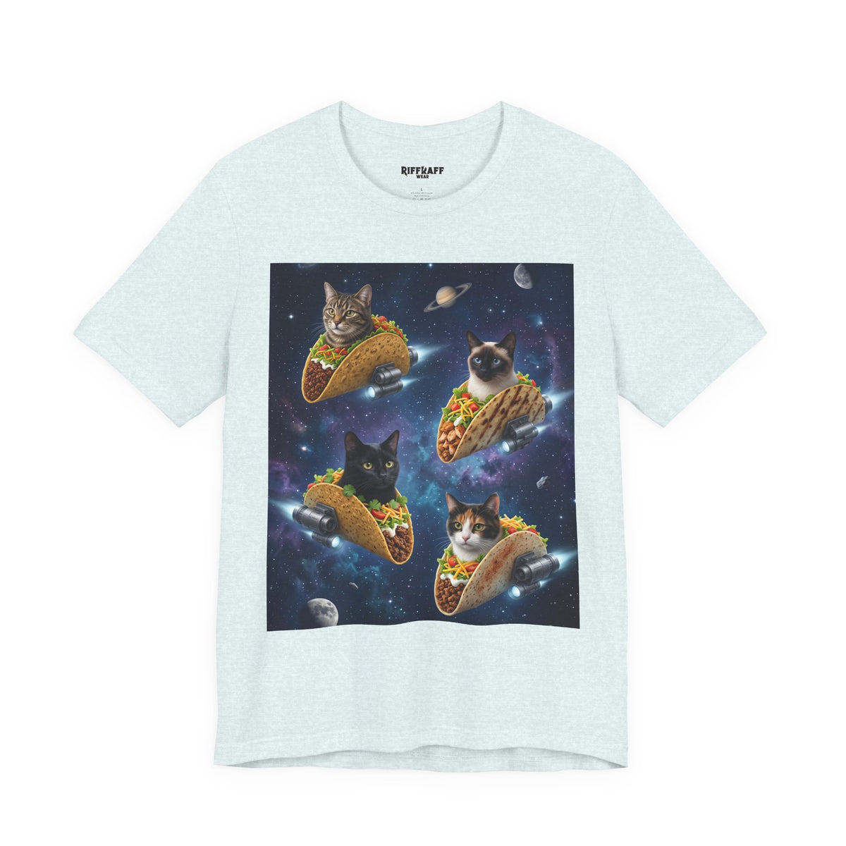 Cat Taco Space Tee  Funny Cosmic Cats in Tacos T-Shirt