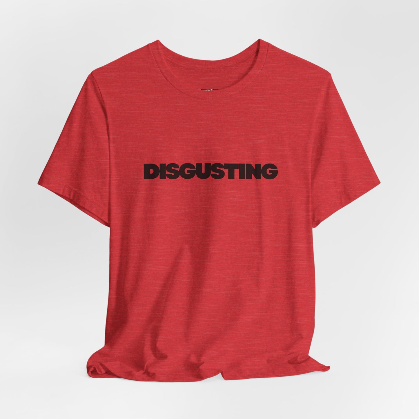 DISGUSTING Graphic Tee — Bold Text Statement T-Shirt