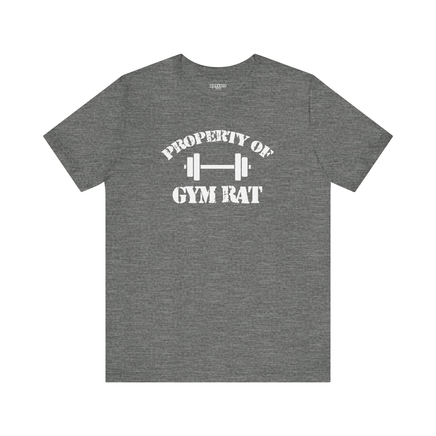 Riff Raff Wear Property of Gym Ratt Unisex Jersey Short Sleeve Tee