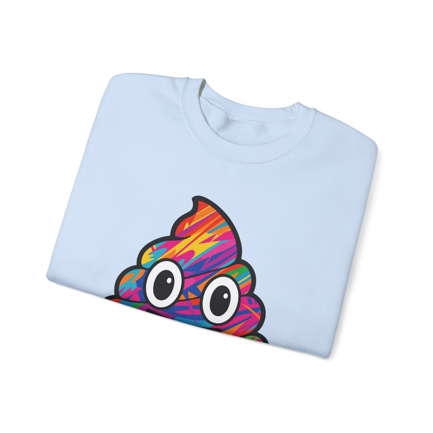 Colorful Emoji Crewneck Sweatshirt - Fun Unisex Design - Riff Raff Wear