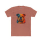 Colorful Bulldog Unisex Cotton Crew Tee - Riff Raff Wear