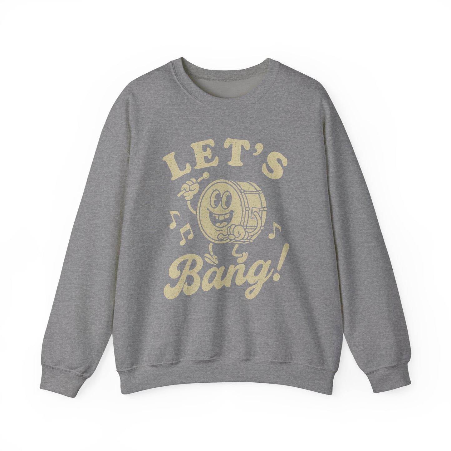 Let's Bang! Unisex Crewneck Sweatshirt - Fun & Comfy Apparel for Music Lovers - Riff Raff Wear