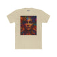 Vibrant Artistic Unisex Cotton Crew Tee - Colorful Abstract Face Design - Riff Raff Wear