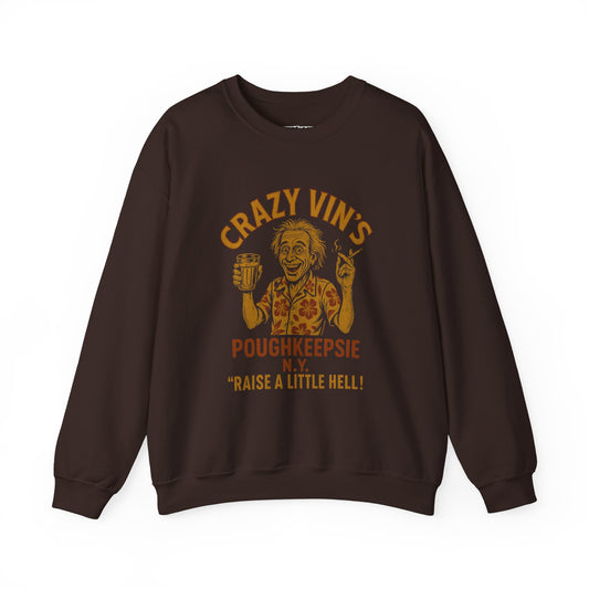 Crazy Vin's Poughkeepsie Unisex Crewneck Sweatshirt - Raise A Little Hell - Riff Raff Underground