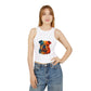Colorful Bulldog Print Micro Rib Racer Tank Top - Riff Raff Wear