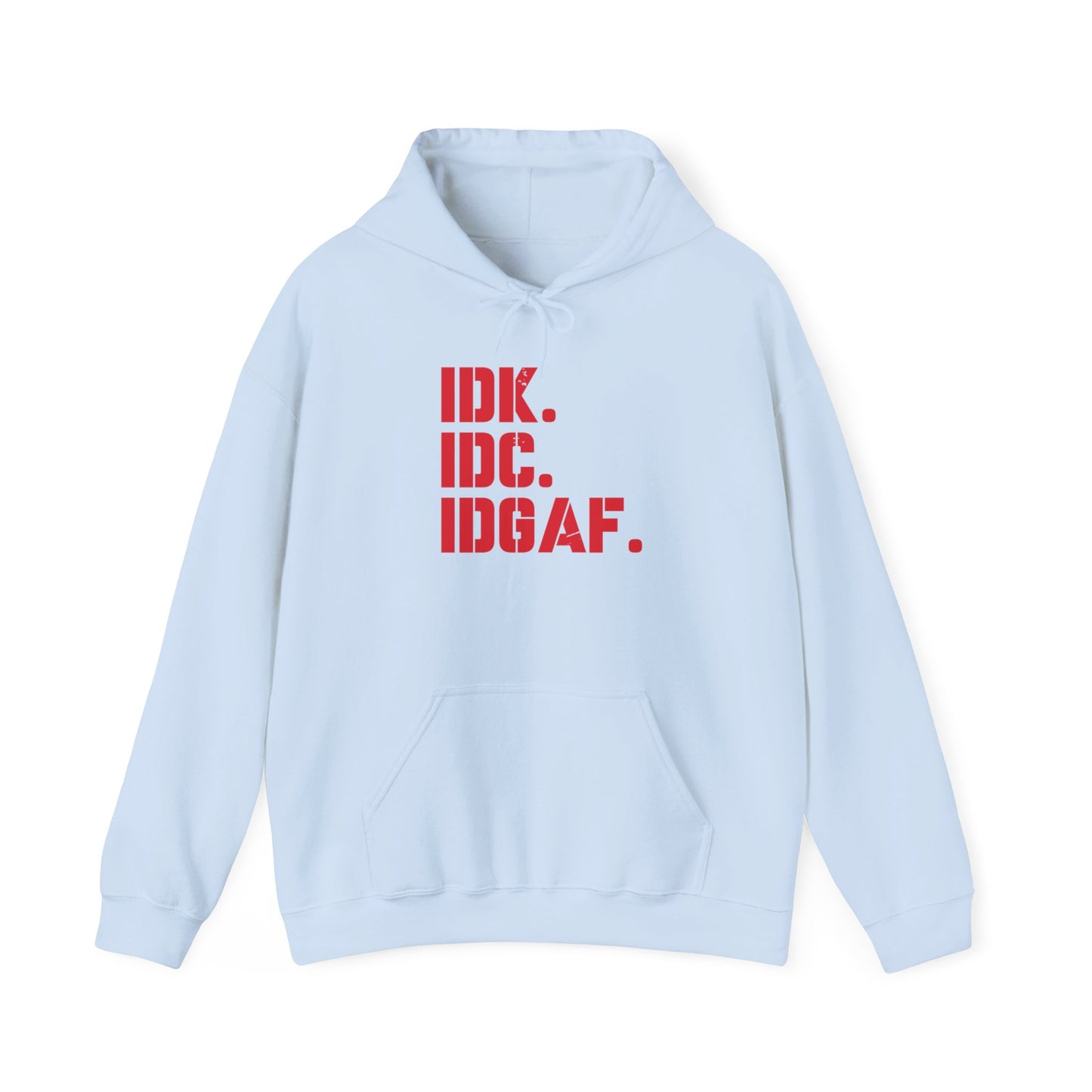 Dad Funny IDK IDC IDGAF Unisex Heavy Blend™ Hooded Sweatshirt