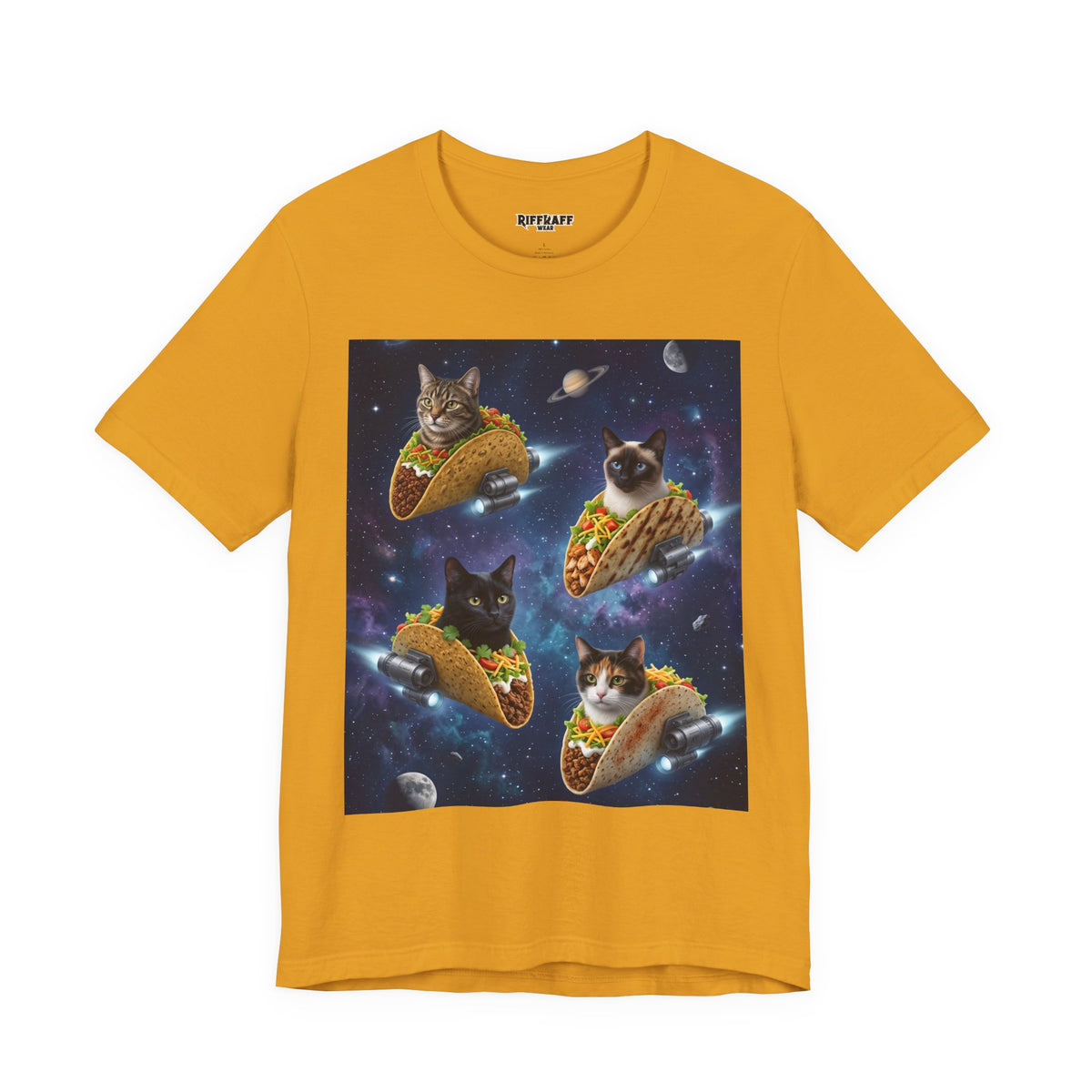 Cat Taco Space Tee  Funny Cosmic Cats in Tacos T-Shirt