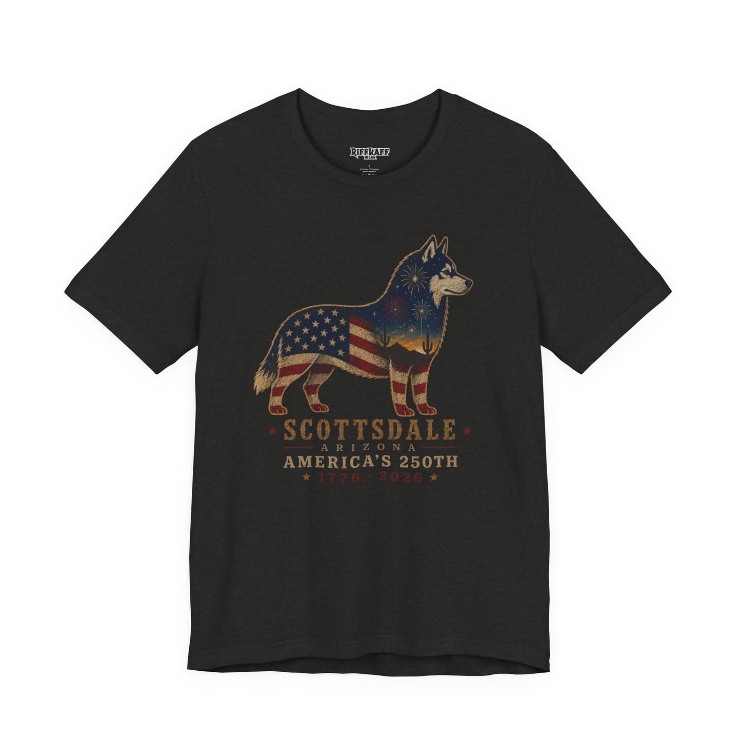 Freedom Crew T-Shirt – Patriotic Husky Flag Tee