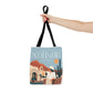 Scottsdale Arizona Vintage Travel Tote Bag — Old Town Desert Poster Design