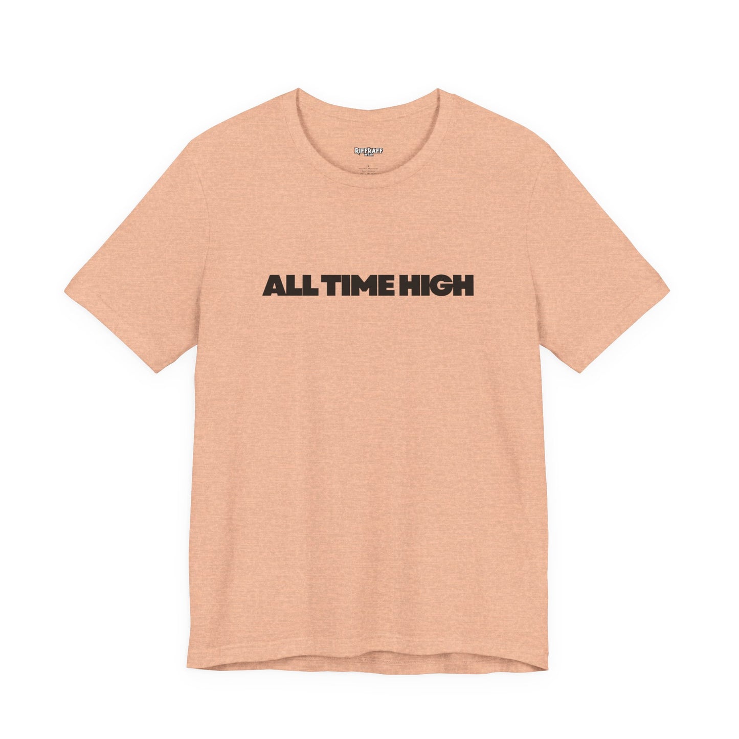 All Time High Graphic Tee — Minimalist Text T‑Shirt