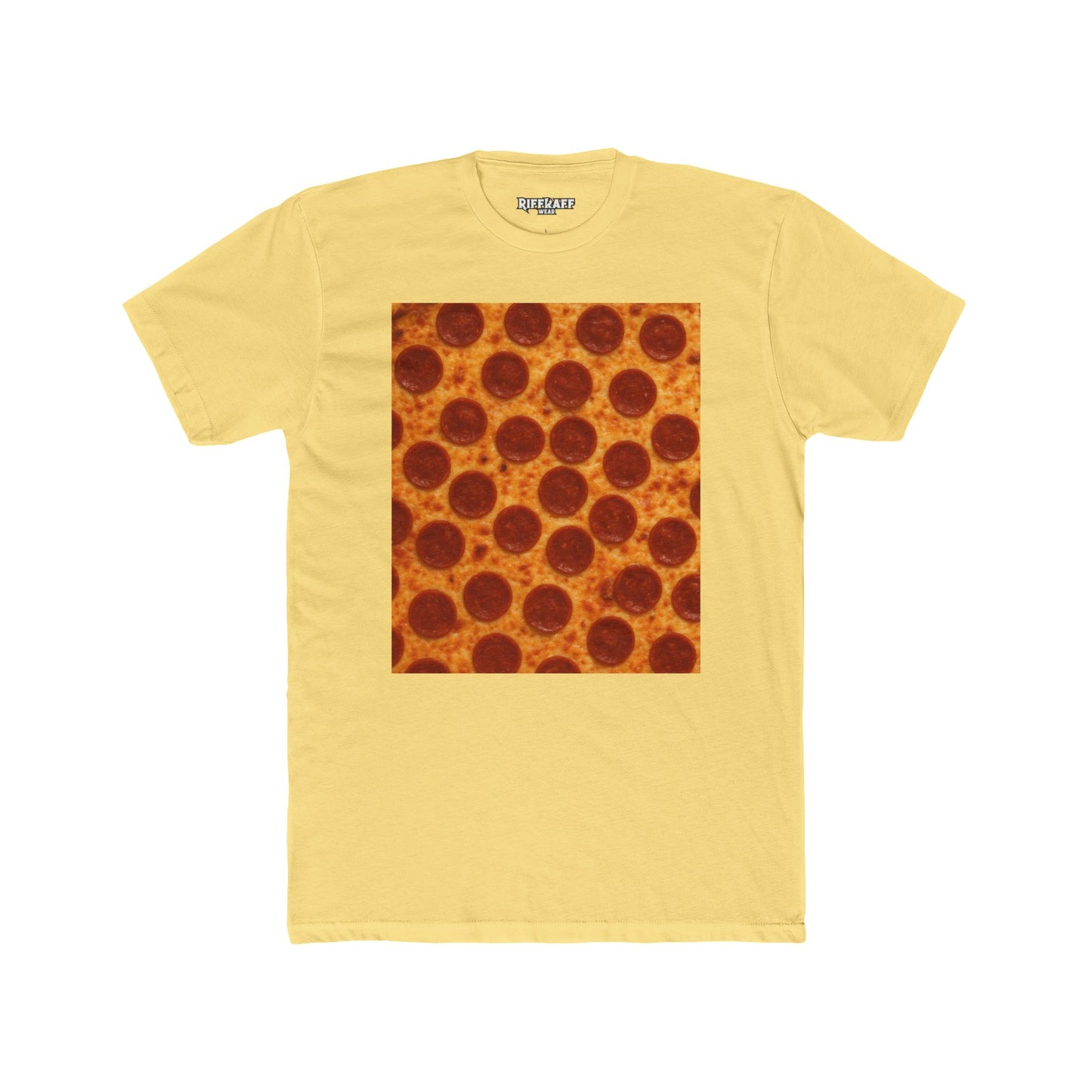 Pizza Pattern Unisex Cotton Crew Tee - Fun Foodie Fashion -Riff Raff Wear