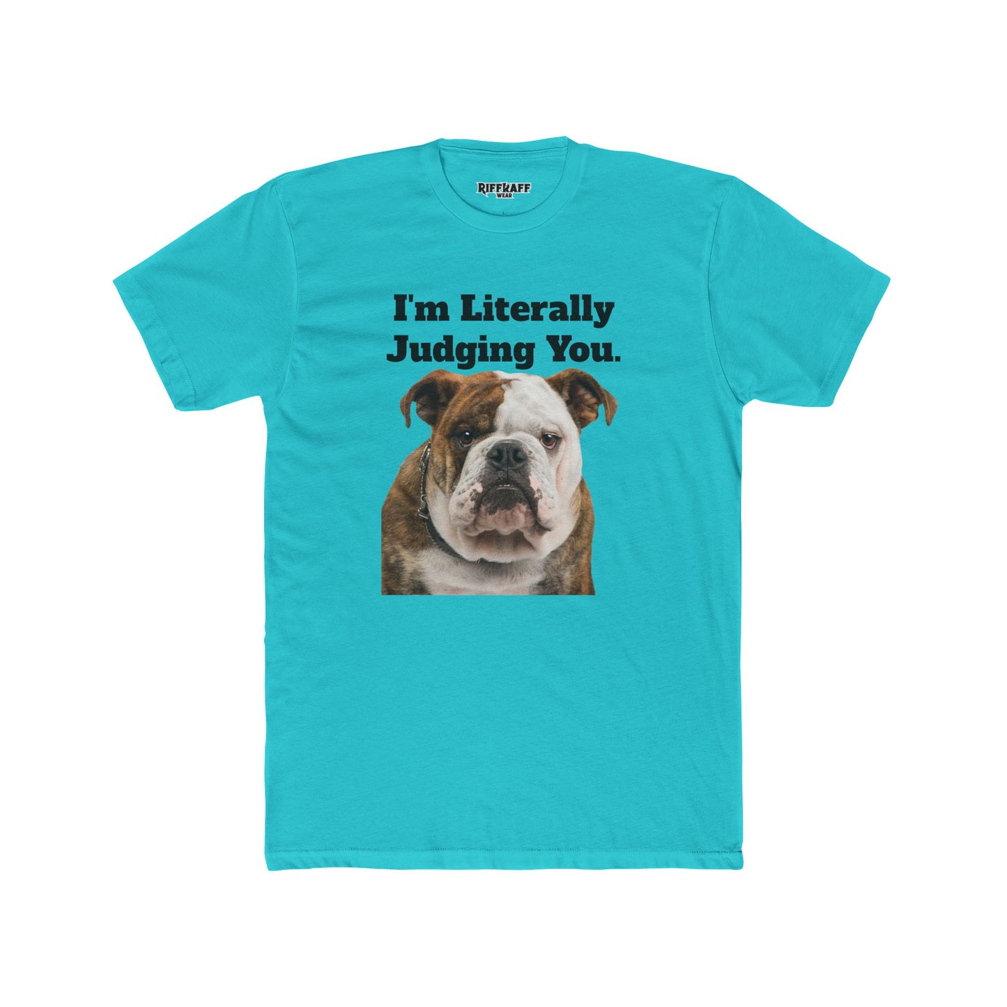 Funny Dog Judging You Unisex Cotton Crew Tee - Riff Raff Wear