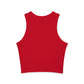Colorful Bulldog Print Micro Rib Racer Tank Top - Riff Raff Wear