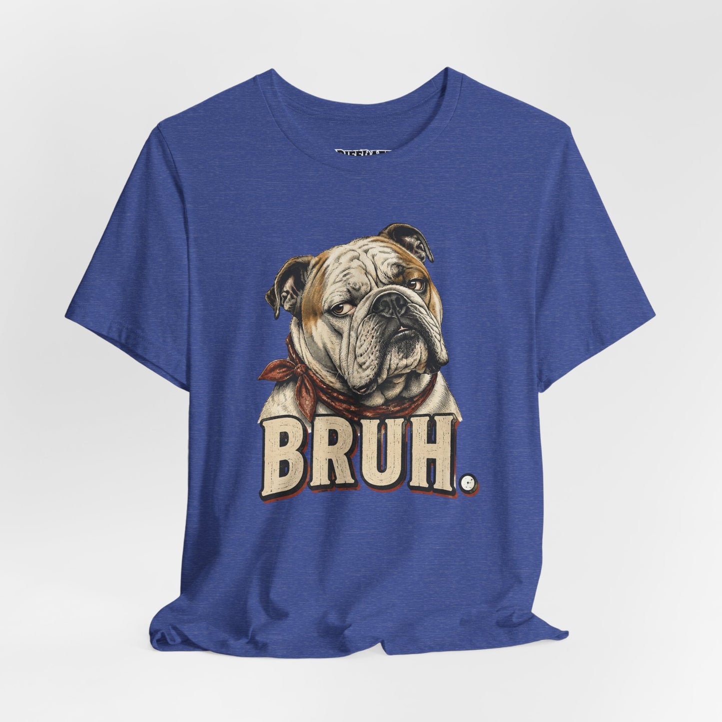Bruh Bulldog T-Shirt Vintage English Bulldog Graphic Tee