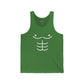Funny Unisex Jersey Tank with Abs Design - Perfect for Summer, Gym, and Casual Wear - Riff Raff Wear