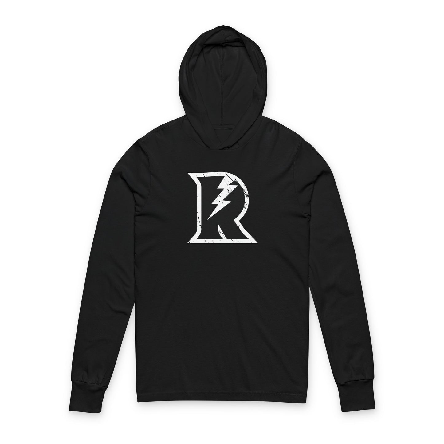 Lightning R Logo Hooded Long Sleeve Tee - Riff Raff Wear Icon