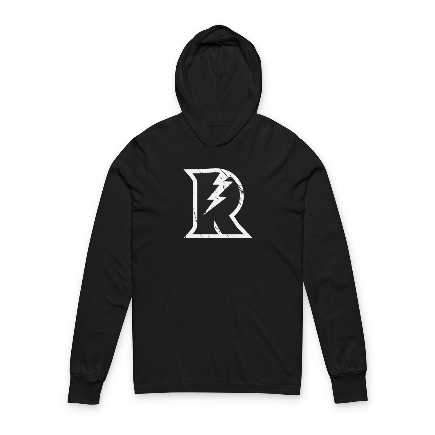 Lightning R Logo Hooded Long Sleeve Tee - Riff Raff Wear Icon