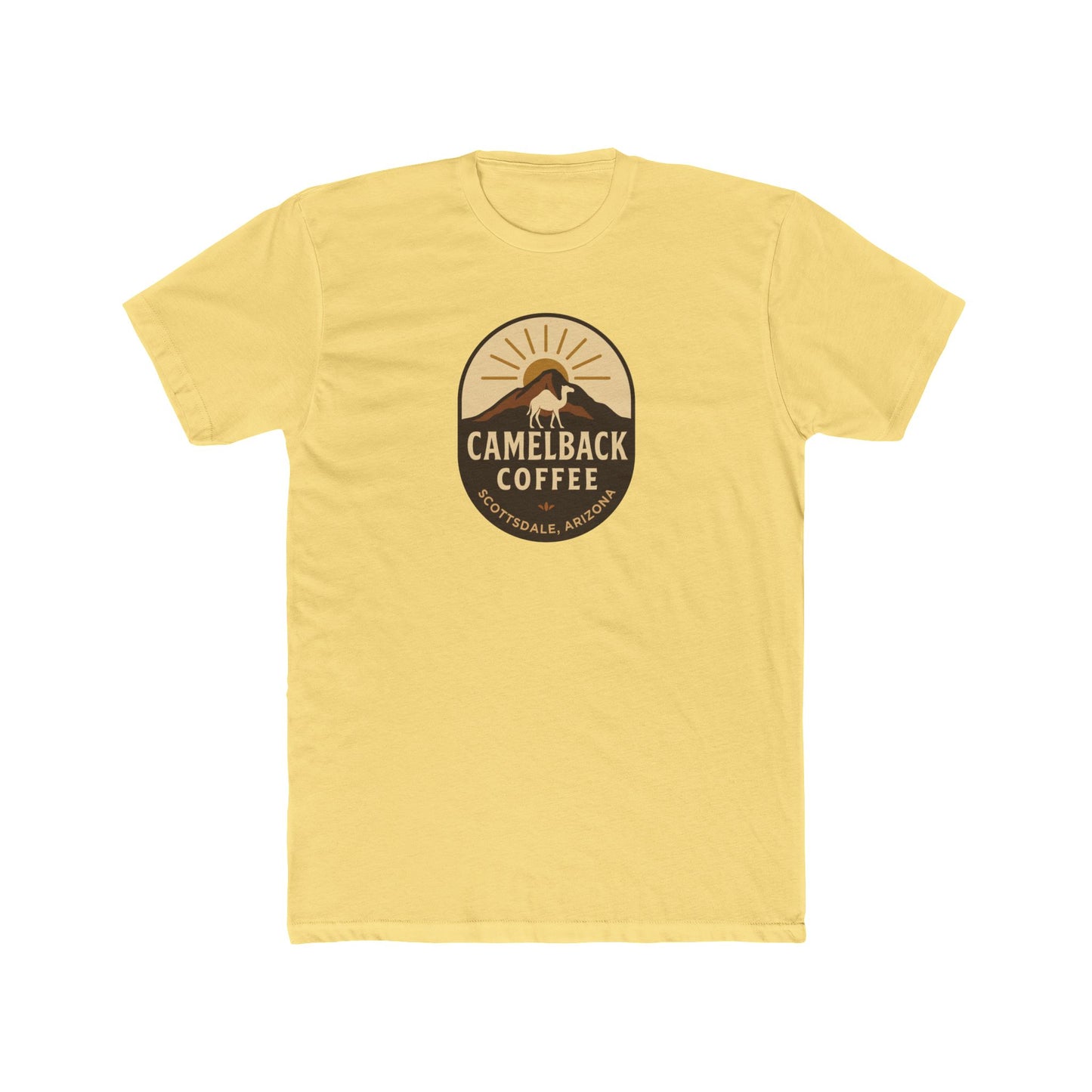 Coffee Lover Unisex Cotton Crew Tee, Casual Shirt, Vintage Coffee Camelback Coffee Old Town Scottsdale